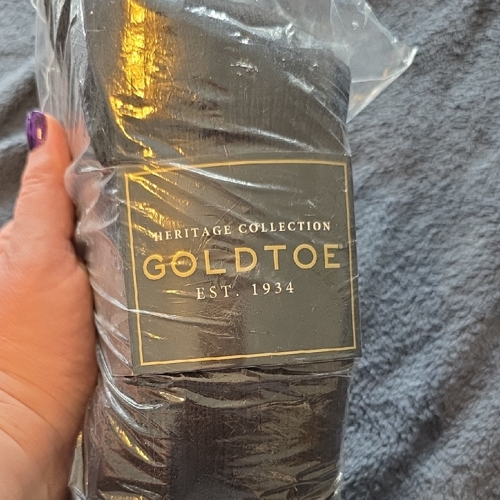 Gold Toe Black Extended Size Socks